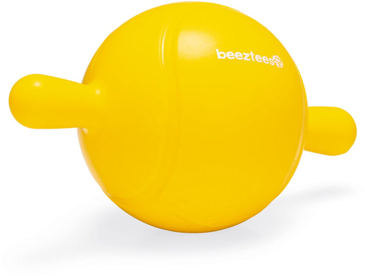 Beeztees apportino bal - hondenspeelgoed - geel - 21,5x12x12 cm
