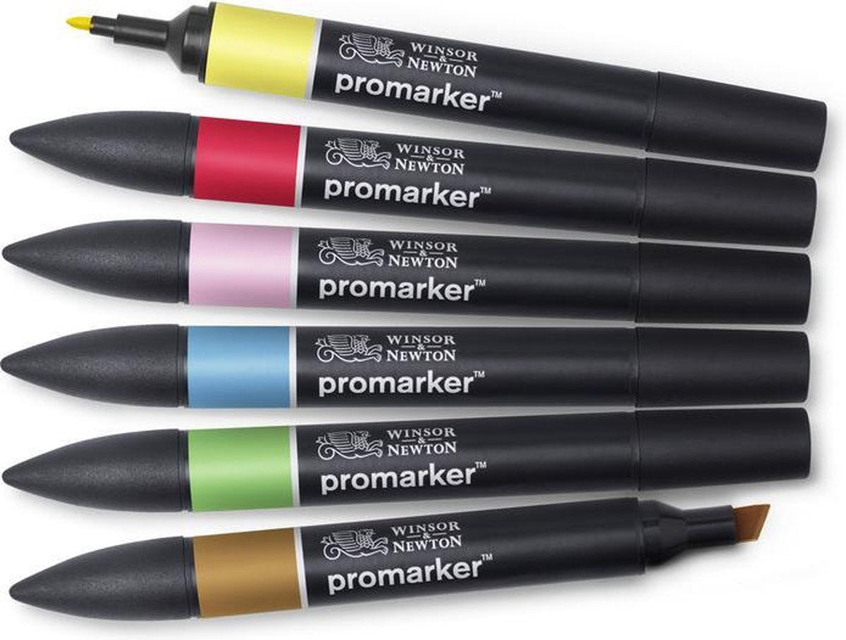Winsor newton promarker™ mid tones 6 set