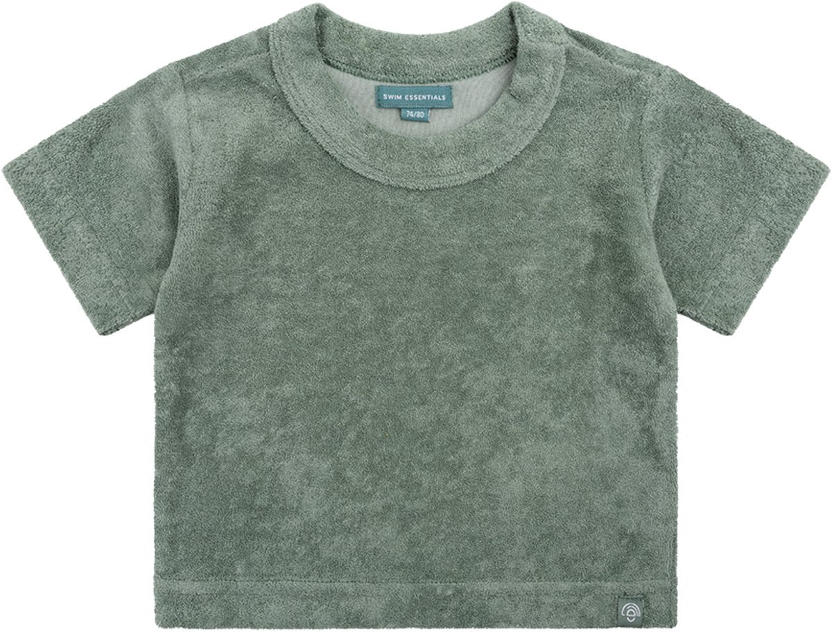 Swim essentials pure tones green boys top t-shirt