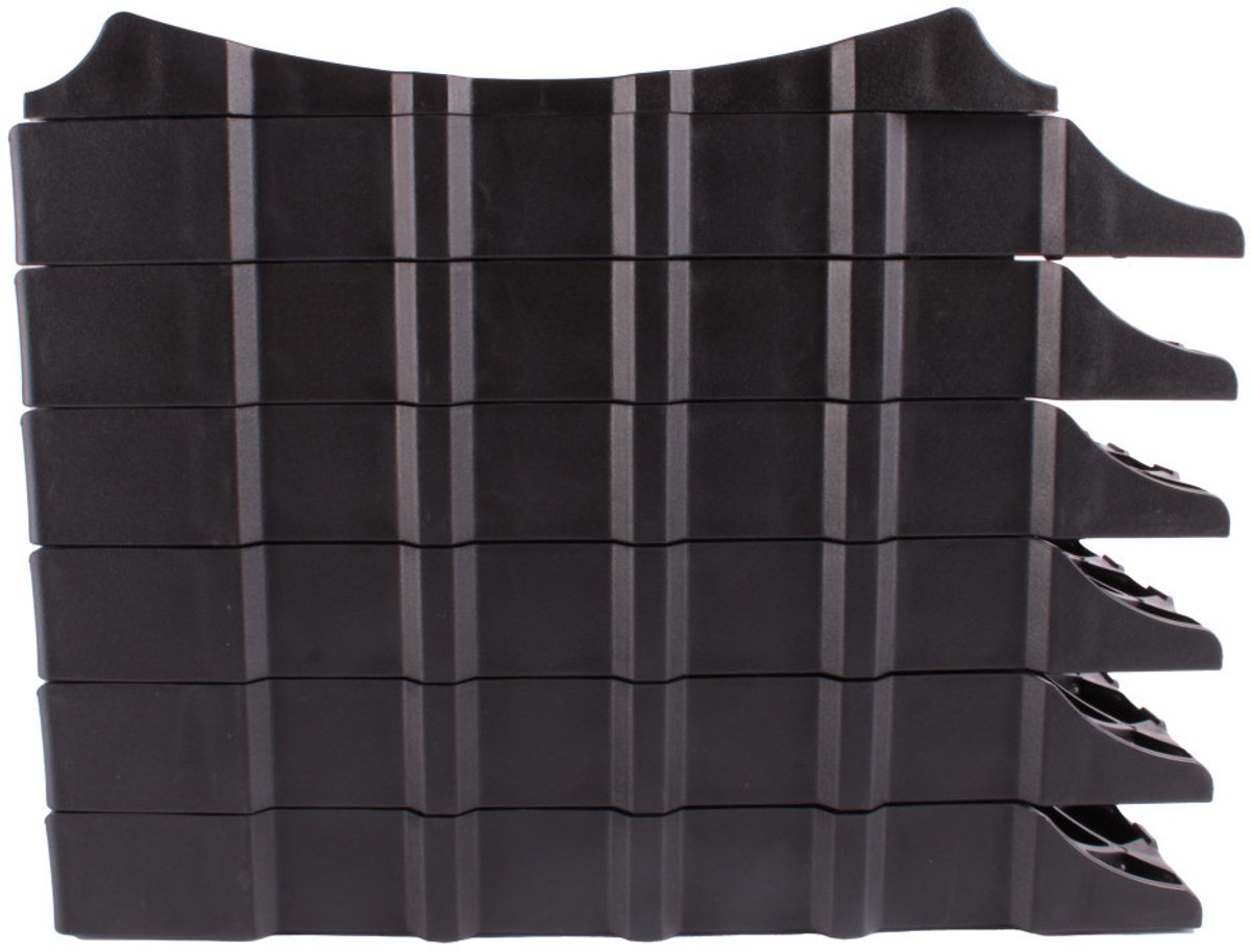 Milenco stacka level - 6 stuks - zwart