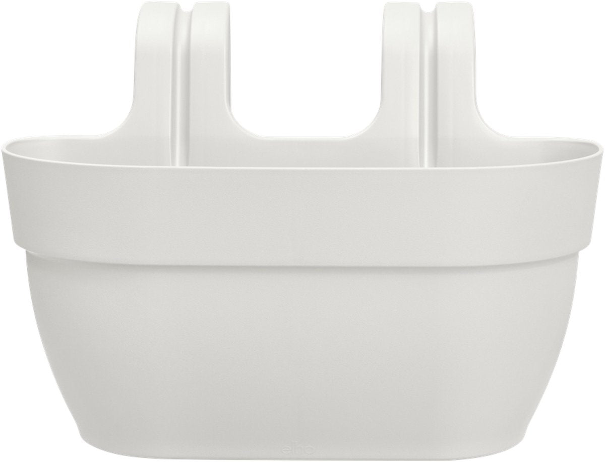 Elho vibia campana easy hanger m 36 - balkonbak met ophanghaken - 100% gerecycled plastic - ø 36.0 x h 26.5 cm - zijdewit