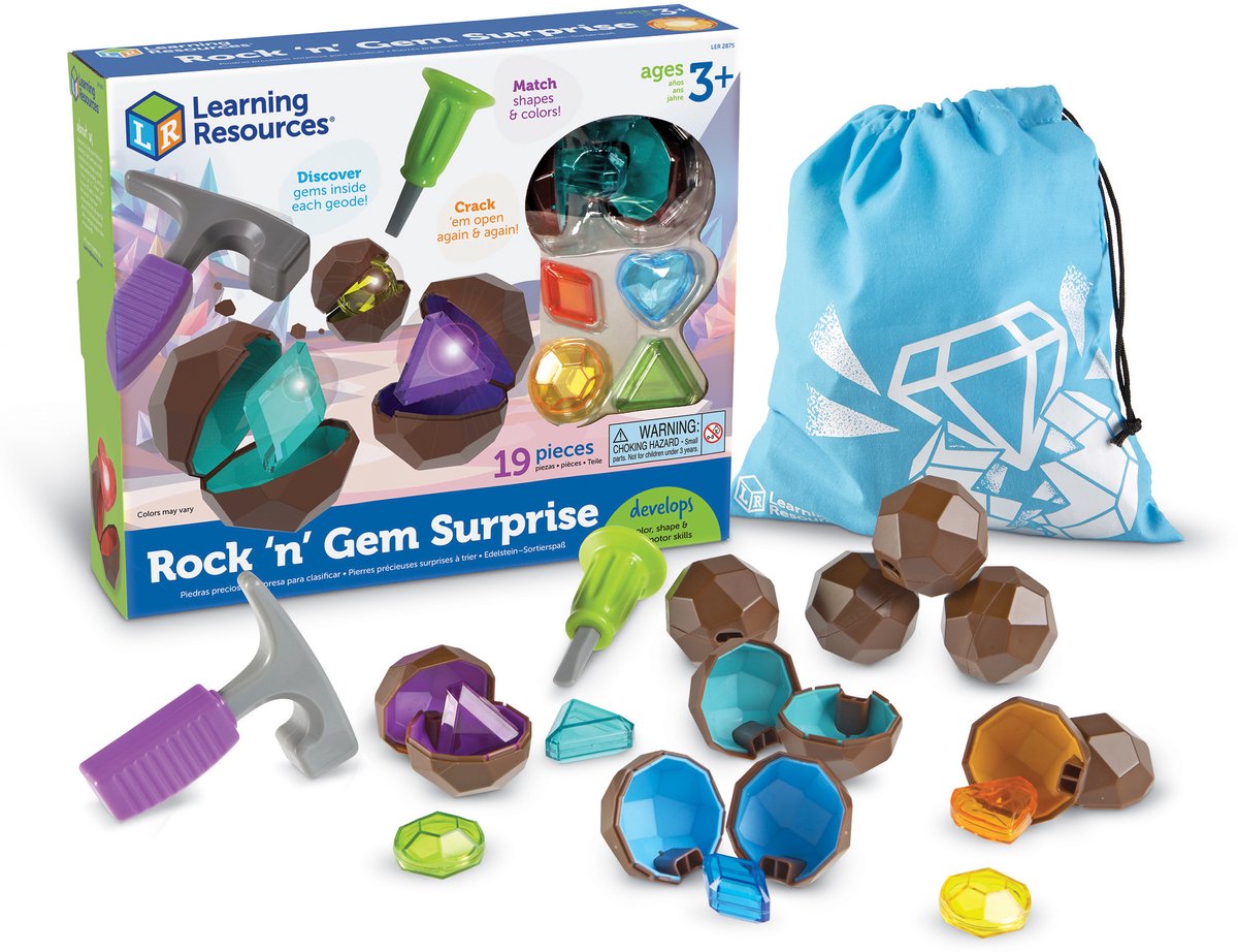 Learning resources rock 'n' gem verrassing - experimenteren - rollenspel - 3+