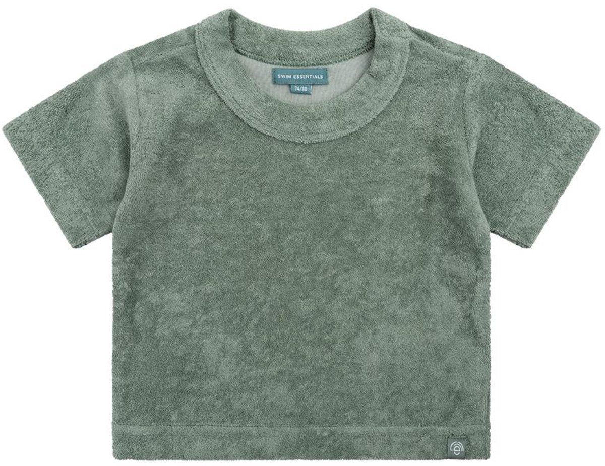 Swim essentials pure tones green boys top t-shirt