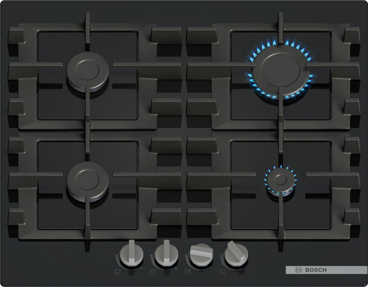 Bosch serie 4 - gaskookplaat - zwart - 590mm - 520mm