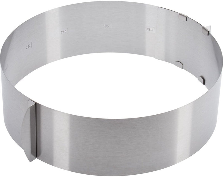 Westmark taartring, extra hoog, ø 16-30 cm variabel, roestvrij staal, zilver, 31312260