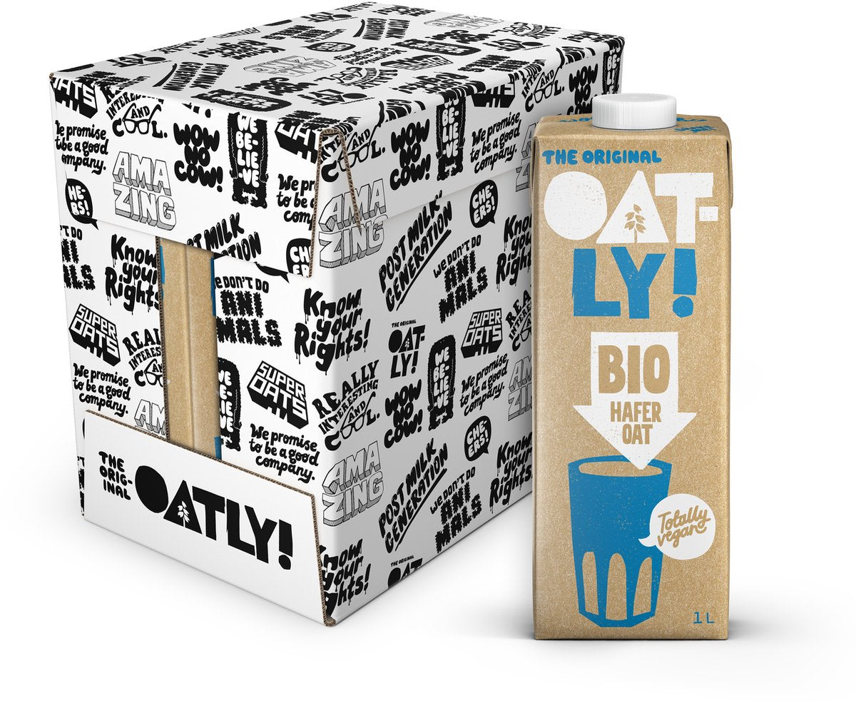 Oatly! oatly haverdrank bio - 6 stuks - (6l) - houdbare plantaardige melk - bio - voordeelverpakking