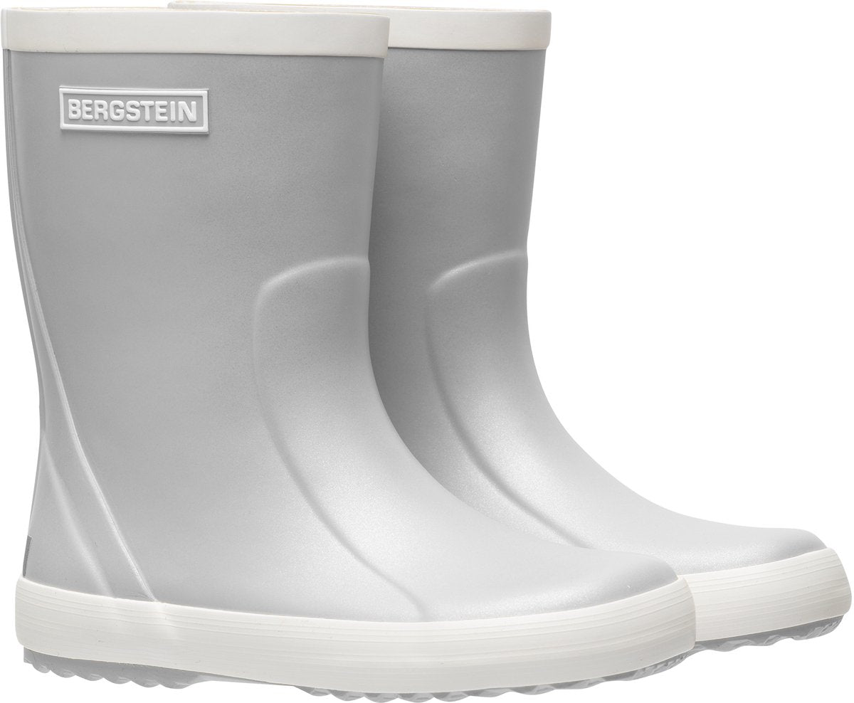 Bergstein classic glam regenlaarzen kinderen - jongens - meisjes - silver