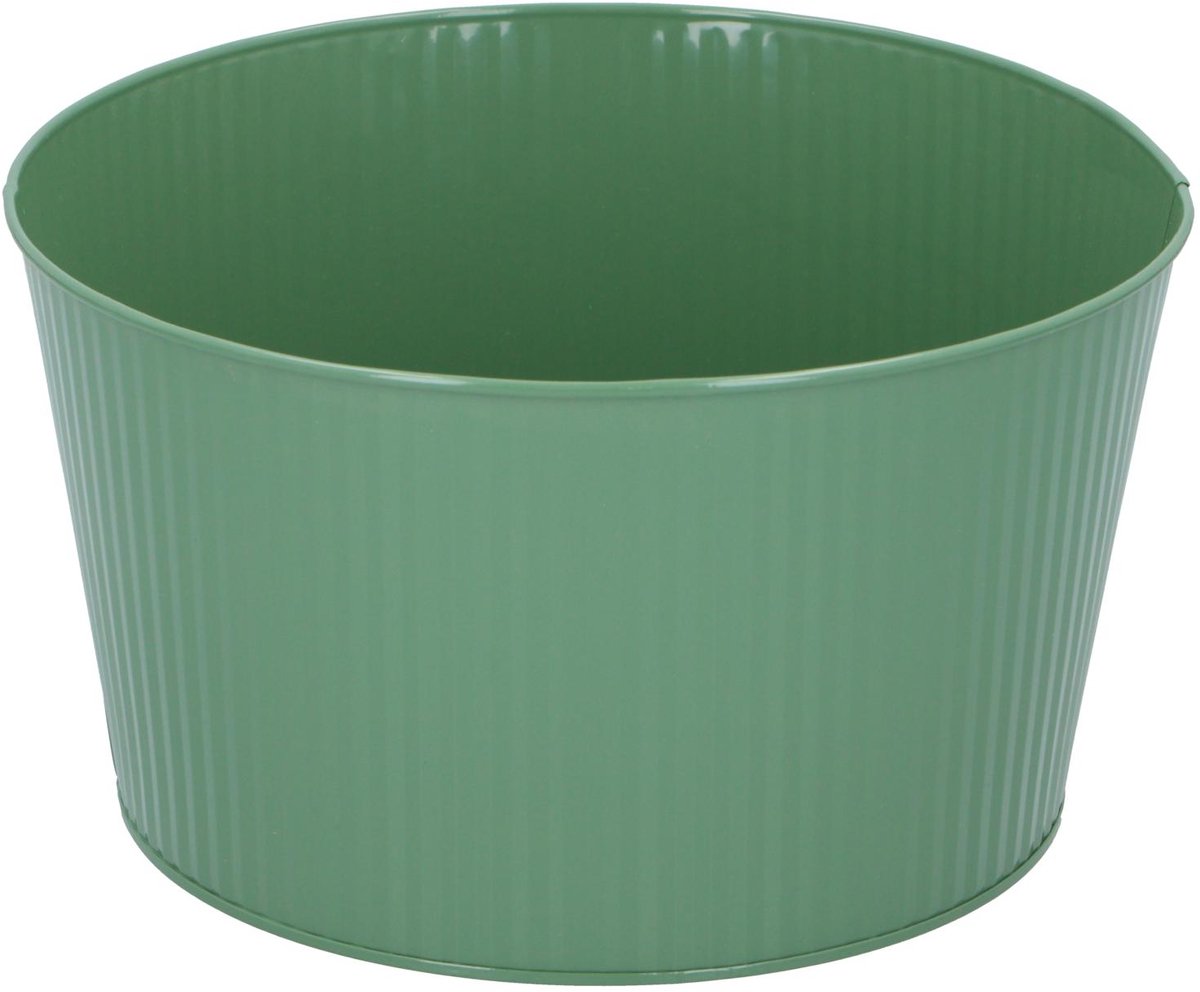 Arti casa bloempot - 25 x 14 cm - plantenpot voor bloemen en kamerplanten - groen