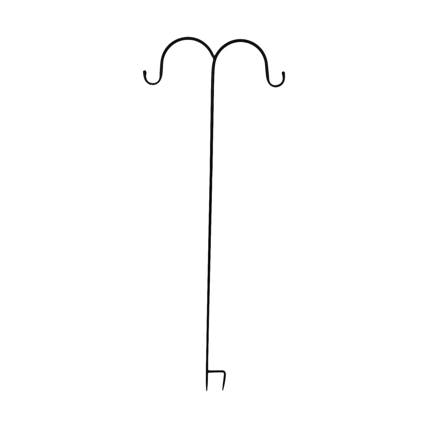 Dijk natural collections tuinsteker haak metaal zwart 25x1x118cm