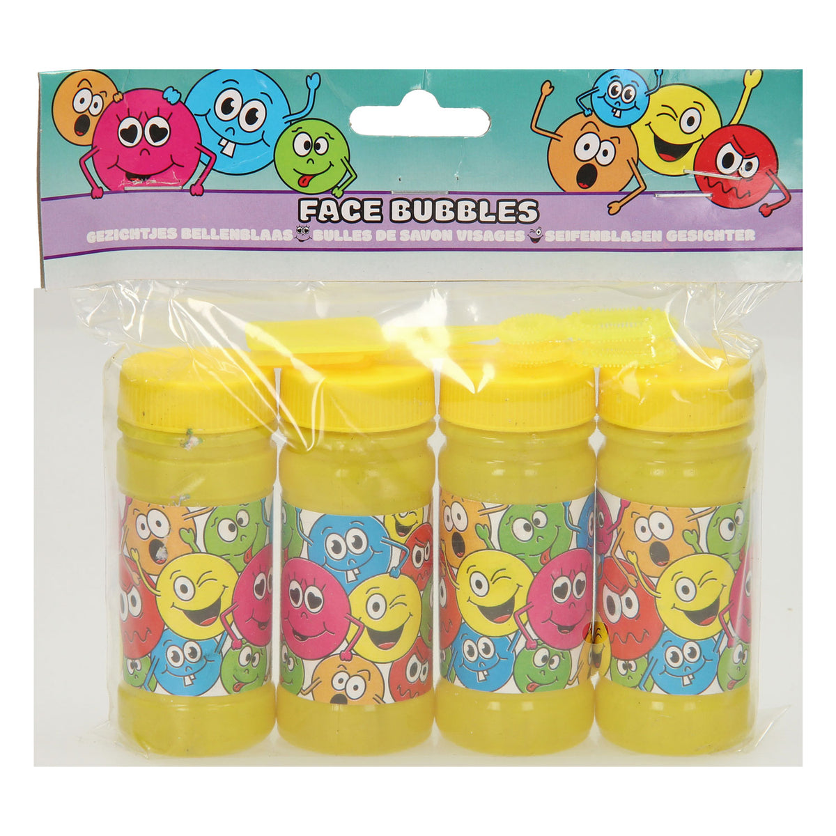 Duckiez bellenblaas lachgezicht, 4x50ml