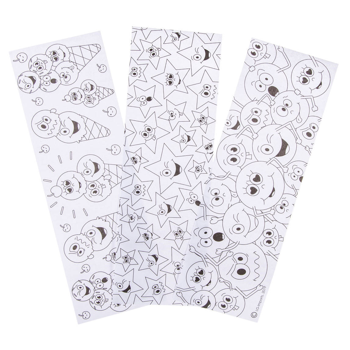 Duckiez kleur je eigen beker smiley 10 cm | 24 stuks