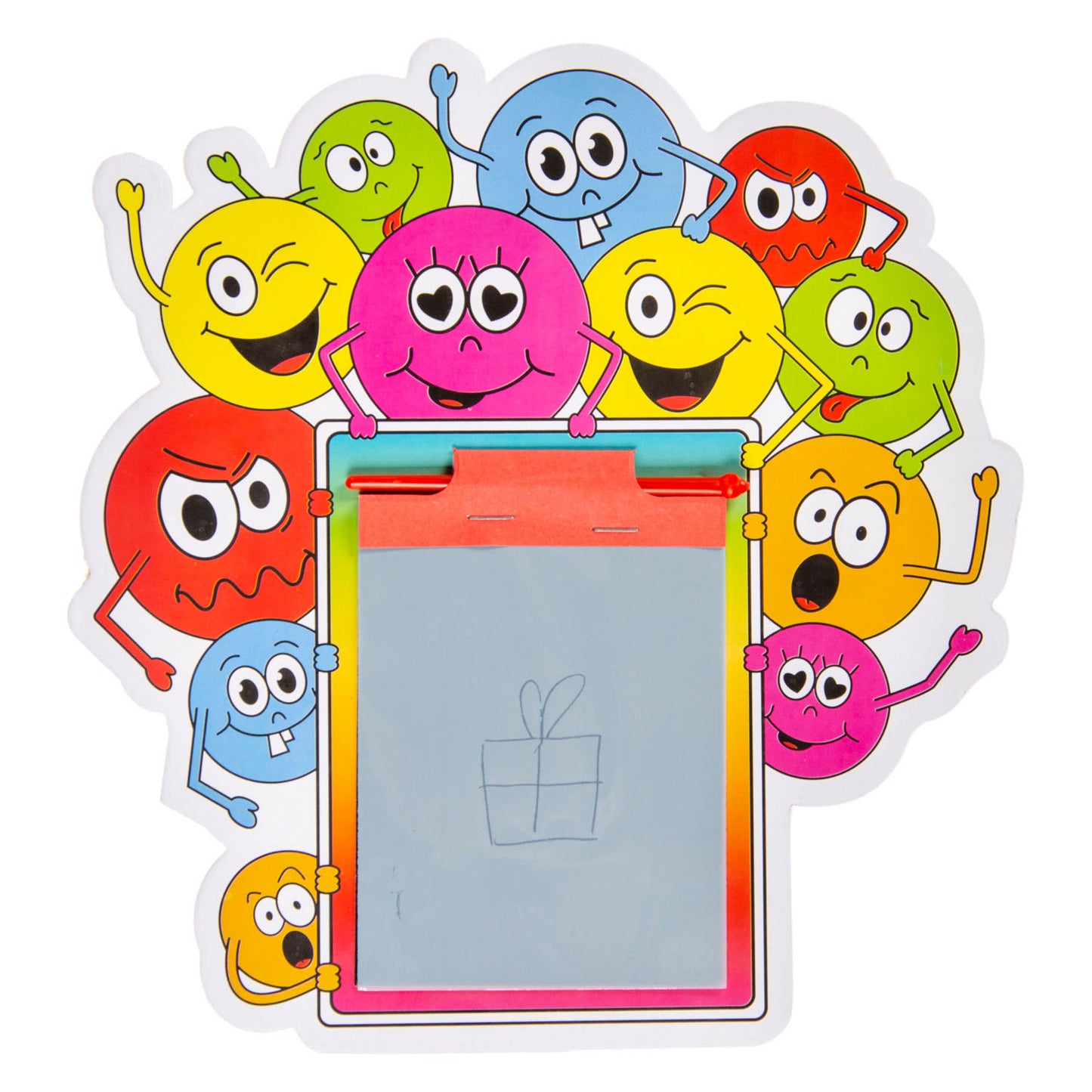 Duckiez mini magnetisch tekenbord lachgezicht