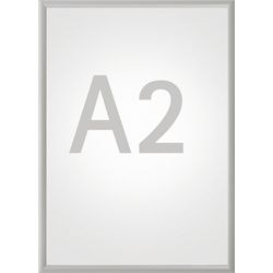 Maul standard klapbare wissellijst - a2 - zilver - aluminium - 1 stuk - 1.2 x 62.5 x 45 cm -