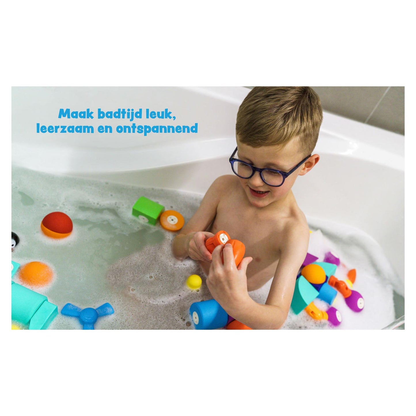 Blockaroo magnetische foam blokken robot box, 10dlg.