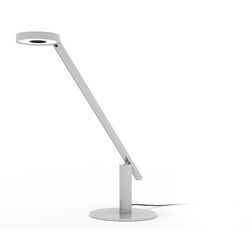 Bureaulamp luctra vast gemonteerde led-module metallic zilver