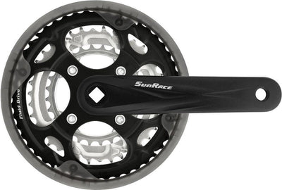 Sunrace - SunRace crankstel FCM300 -5mm 28-38-48 170mm m CG zw zi