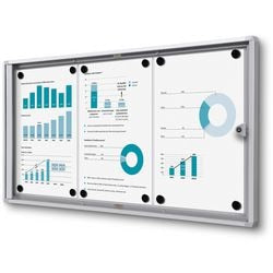 Vergrendelbaar notitiebord showdown scxs3xa4b1 zilver aluminium