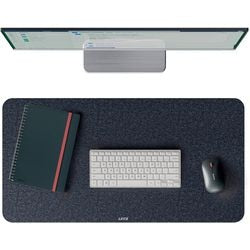 Leitz grote vilten bureau onderlegger 70x36 cm - anti-slip - voor toetsenbord muis - donkergrijs