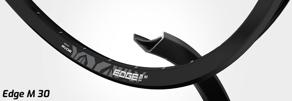 Ryde velg edge m30 28 622-30 32g zwart