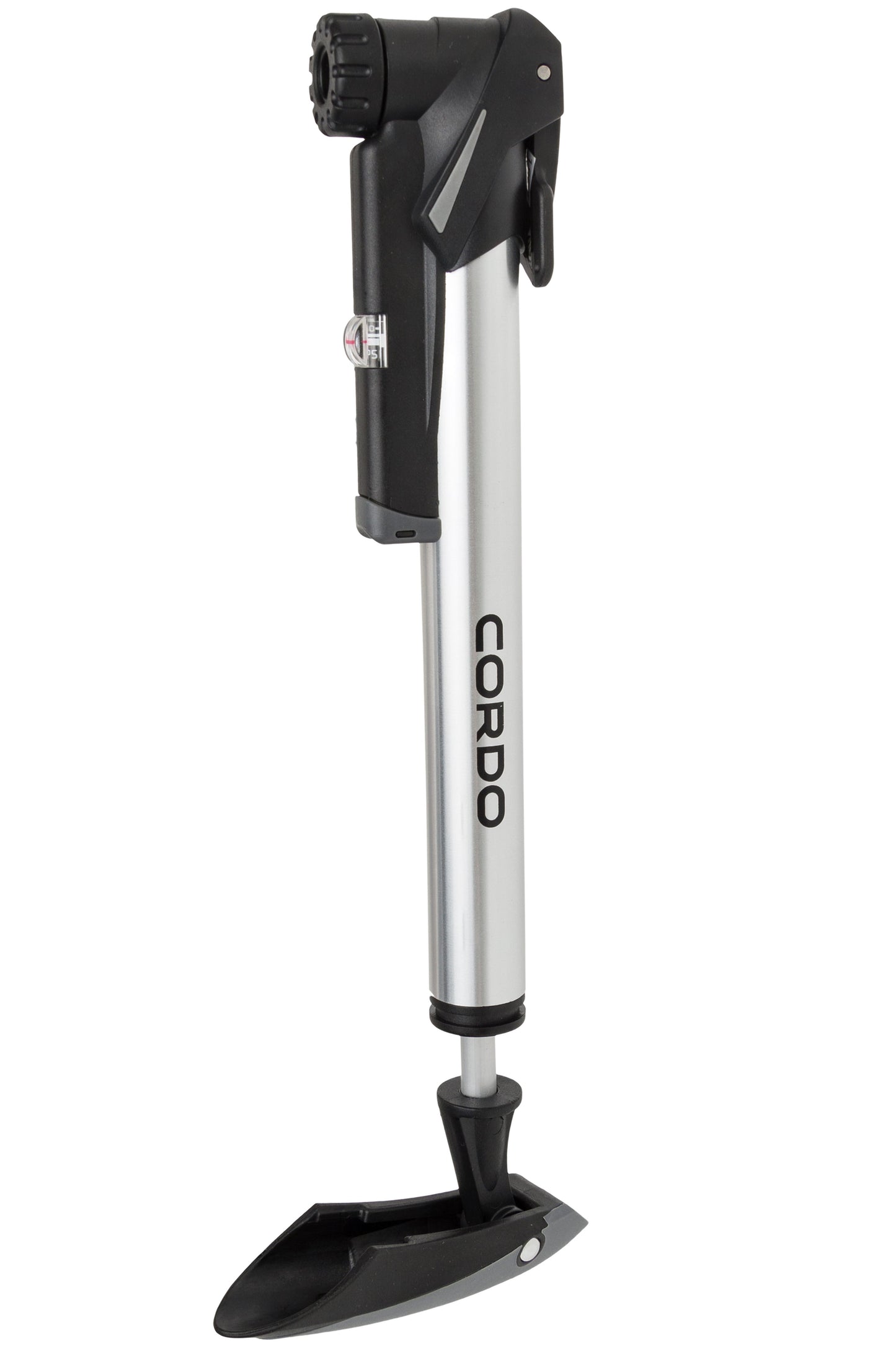 Dunlop cordo double action x-tra handpomp 8bar - zilver zwart