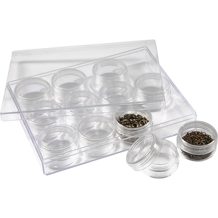 Https: www.cchobby.nl opslagdoos-met-potjes-h-20-mm-d-35-mm-10-ml-12-stuk-1-set