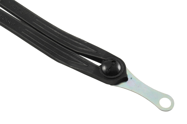 Cordo carrier straps rubber classic black with detachable 12mm axle plates - 132338
