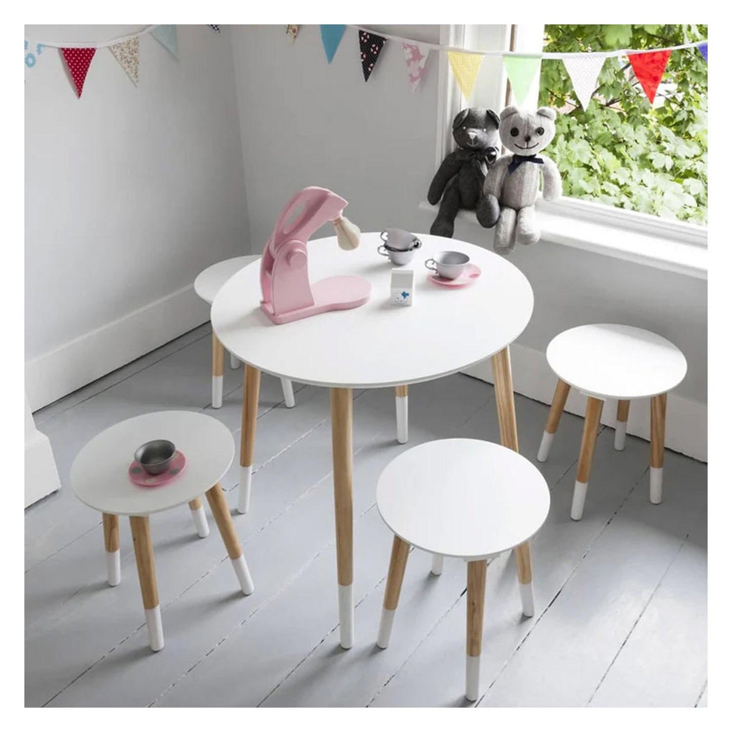 houten kindertafel rond