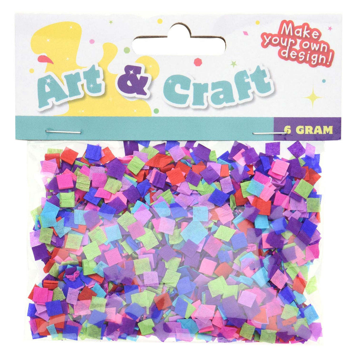 Confetti multi kleuren, 6gram