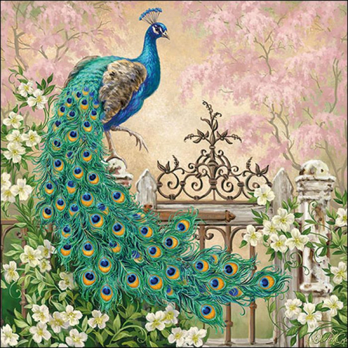 Ambiente servet 33cm noble peacock