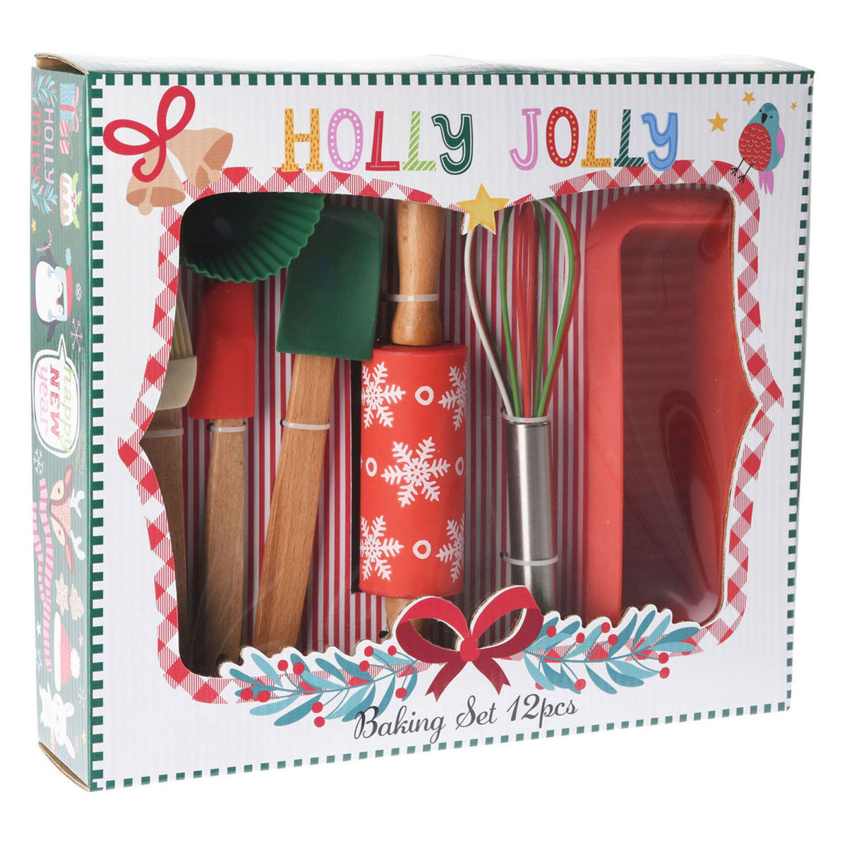 Bakset kerst design, 12dlg.