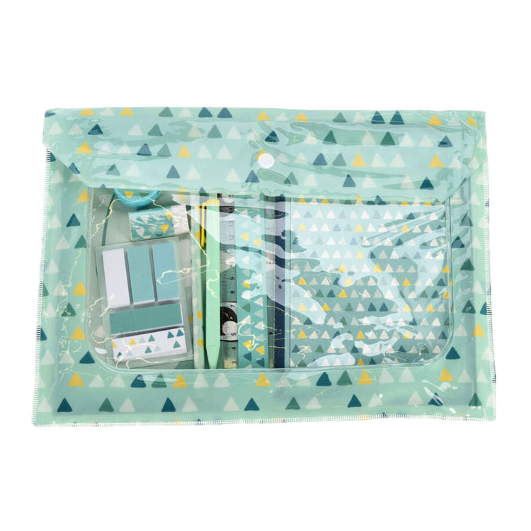 Schrijfwarenset dino in etui, 9dlg.