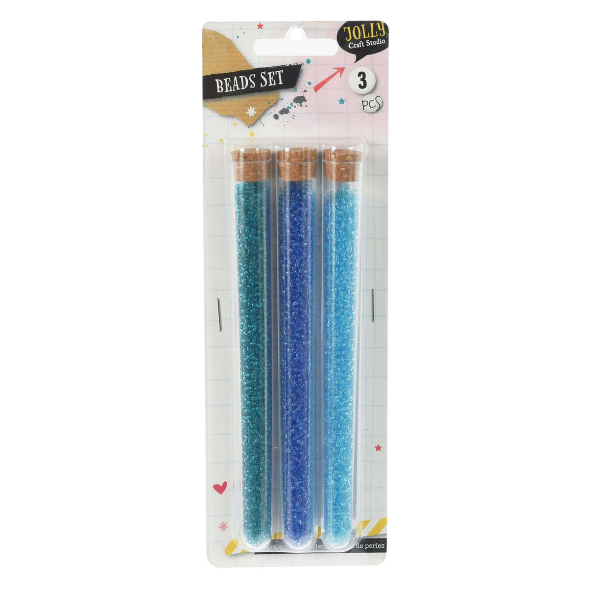 Kralen set van 3 tubes