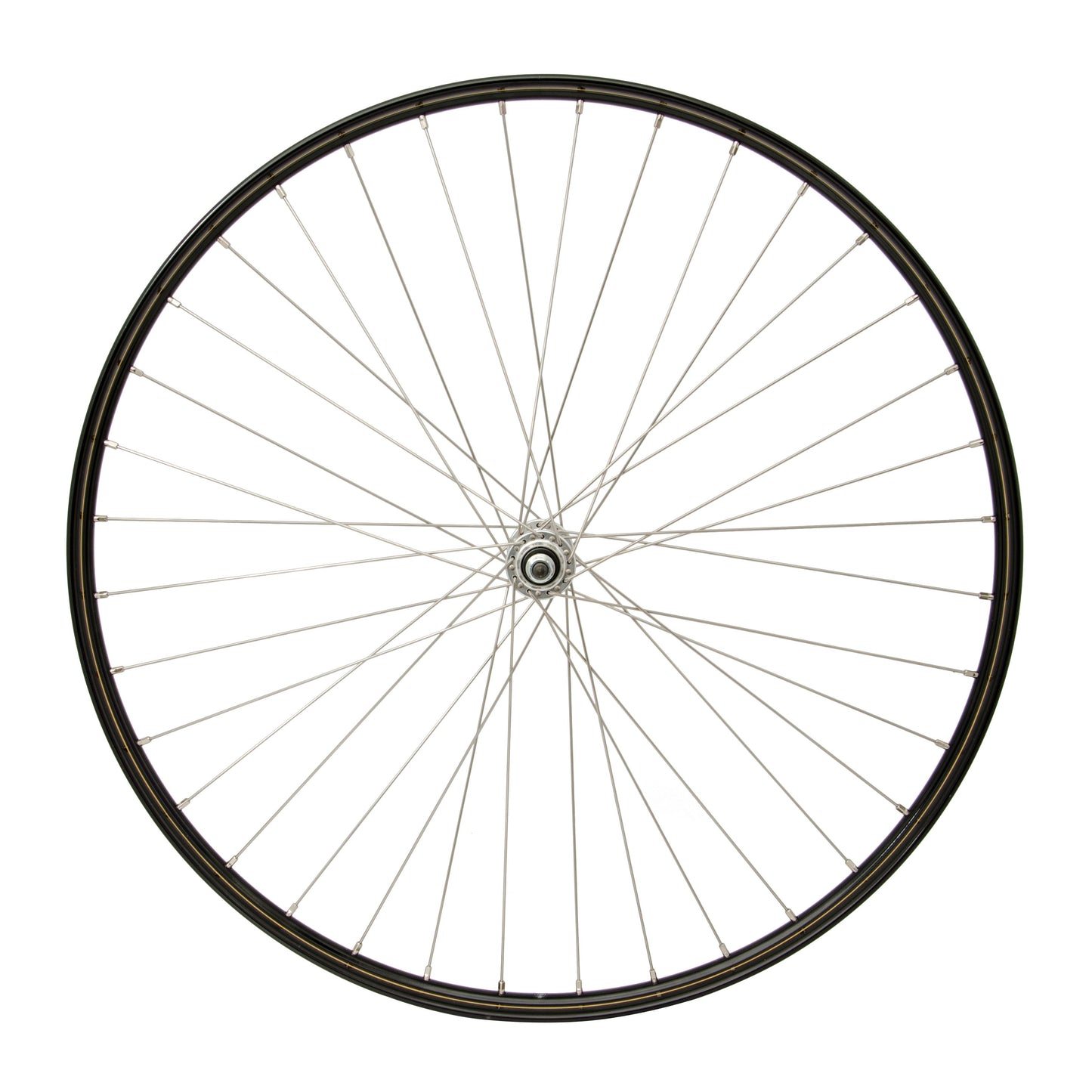 Cordo voorwiel 28 1 2 22-635 rvs spaak zwart
