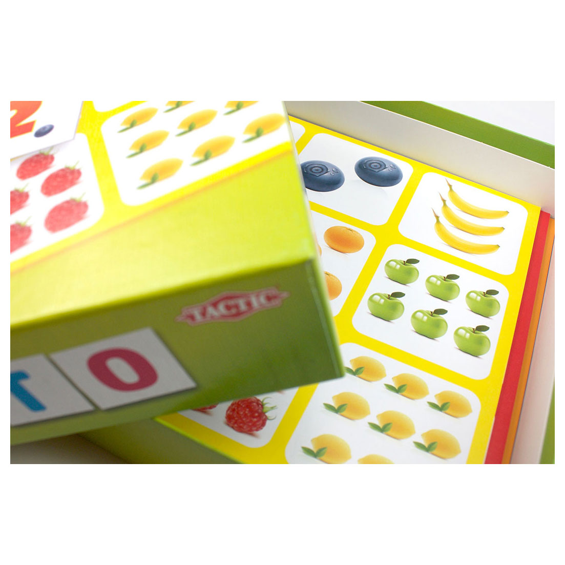 Tactic lotto fruit nummers – kaartspel – zoek vind – familiespel – 2-4 spelers – vanaf 3 jaar