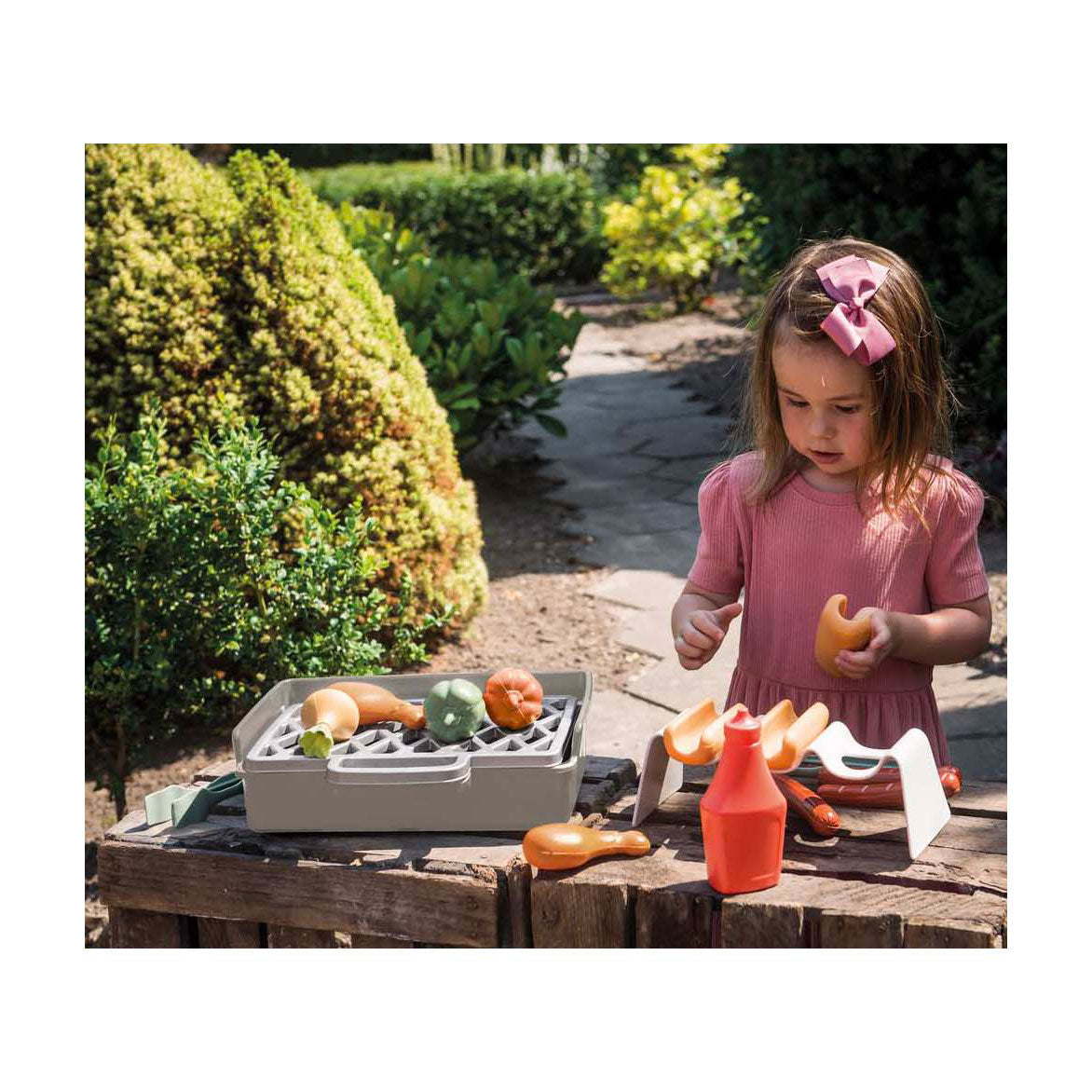 Dantoy grill speelgoedset kleurrijk en stevig voor kinderen.