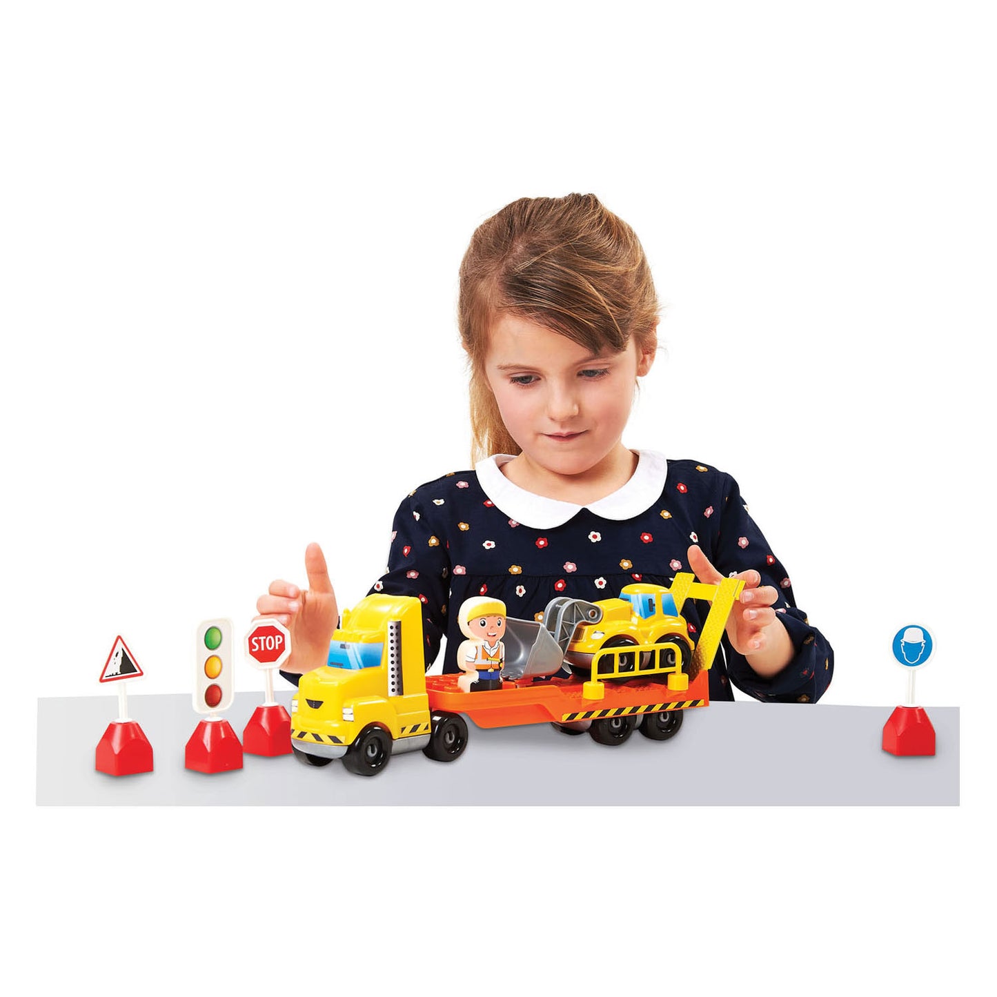 Abrick vrachtwagen met oplegger | 2 stuks