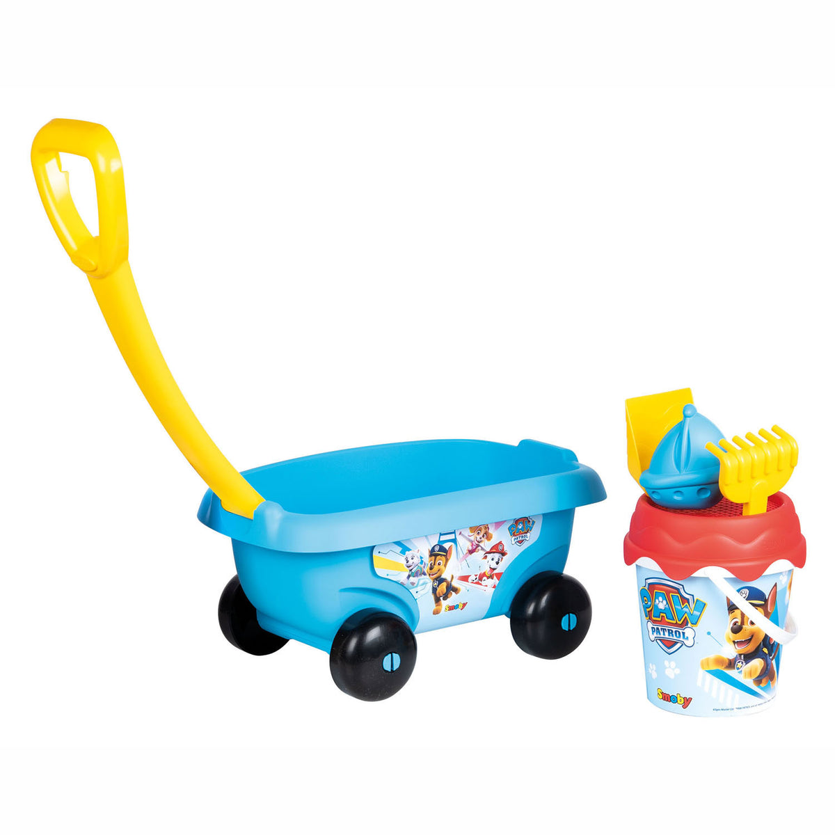 Smoby strandset met bolderkar paw patrol, 5dlg.