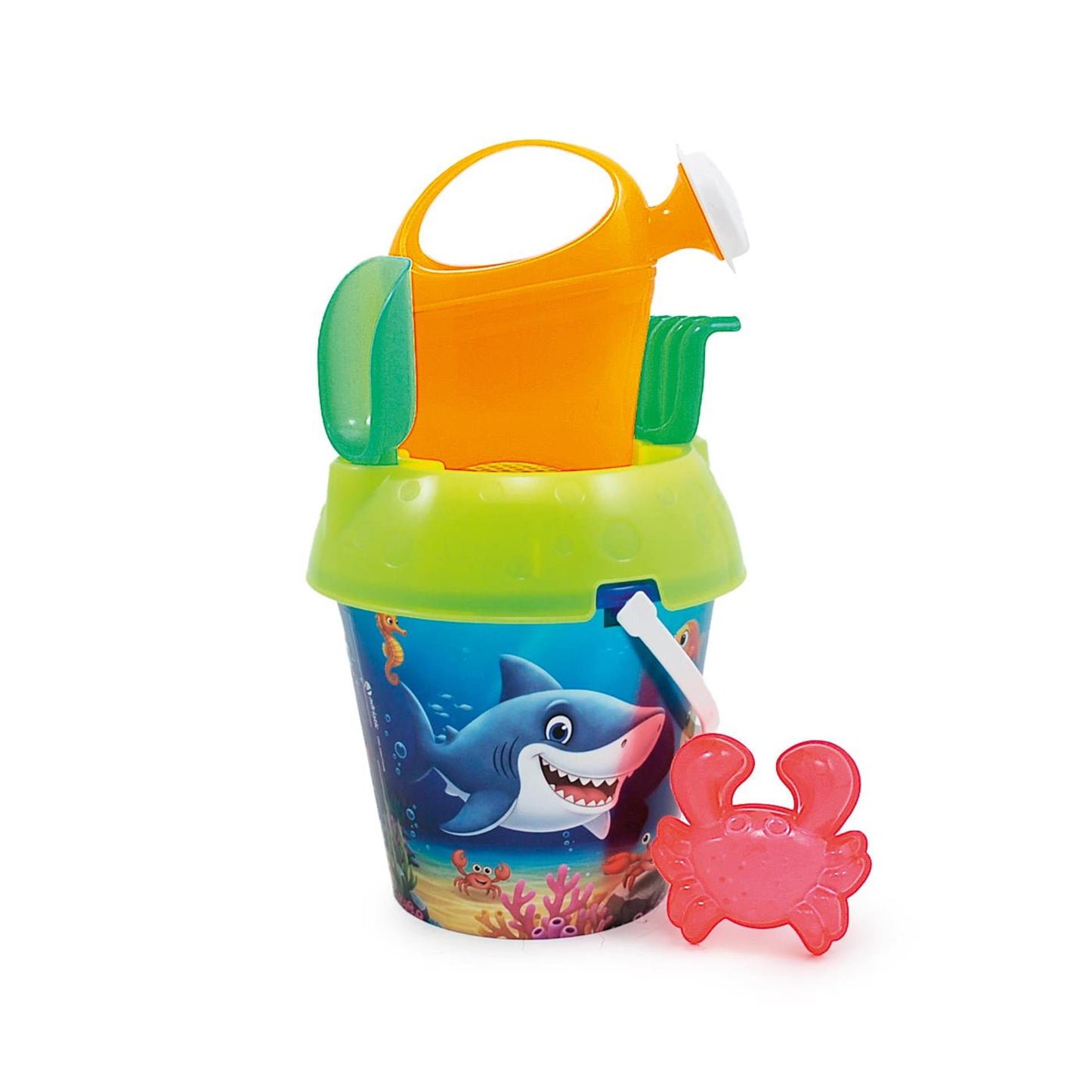 Adriatic emmerset happy ocean ø18cm met gieter, schep, hark en vormpje