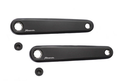 set cranks E-bike aluminium 170 mm zwart