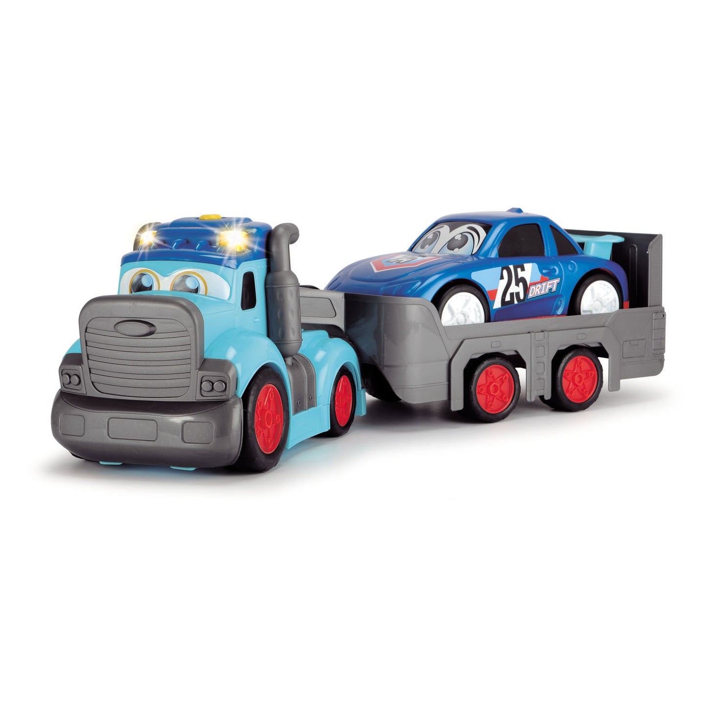 Dickie toys abc teddi trucker 60 cm - licht geluid - speelgoedvoertuig