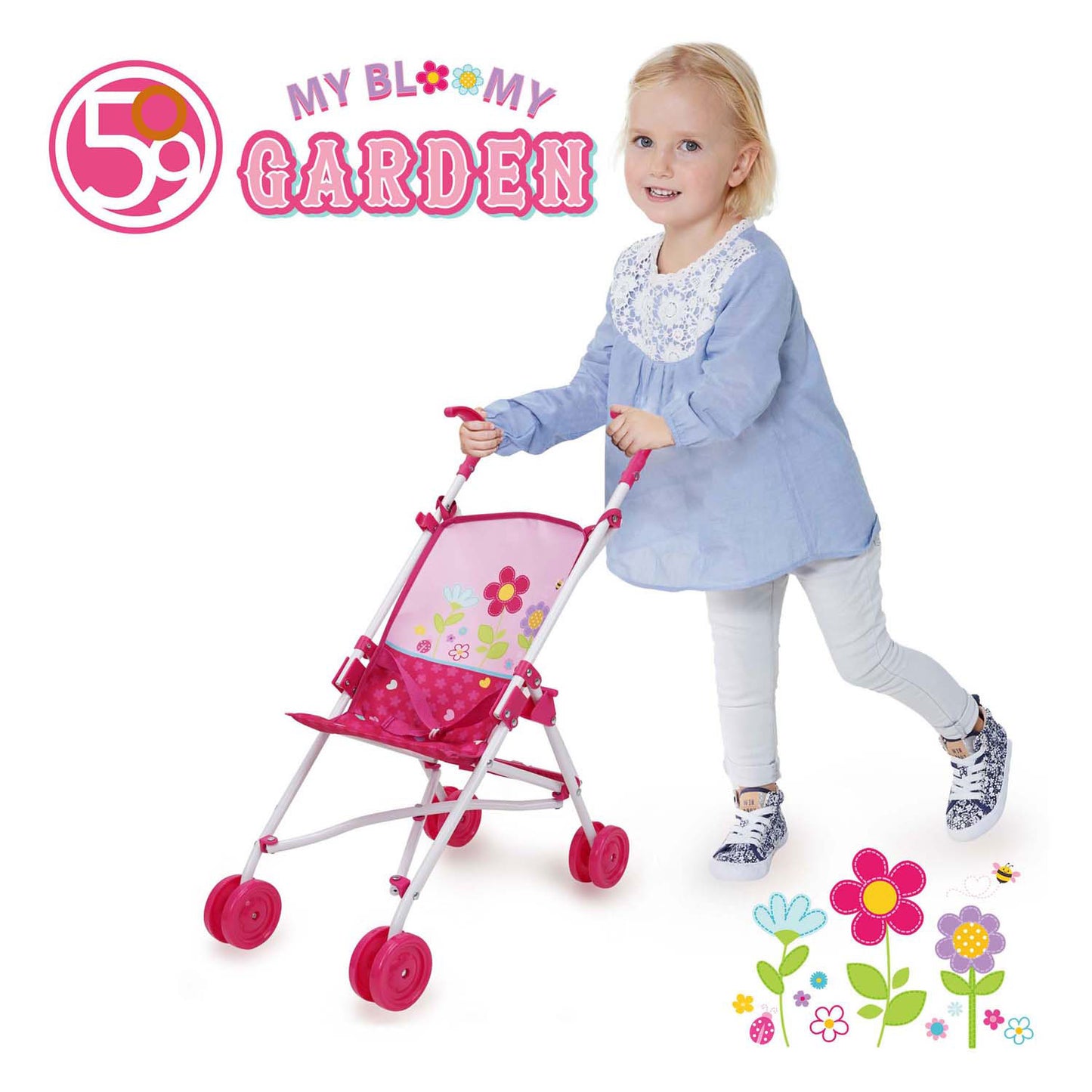 Lobbes speelgoed bv buggy poppenwagen