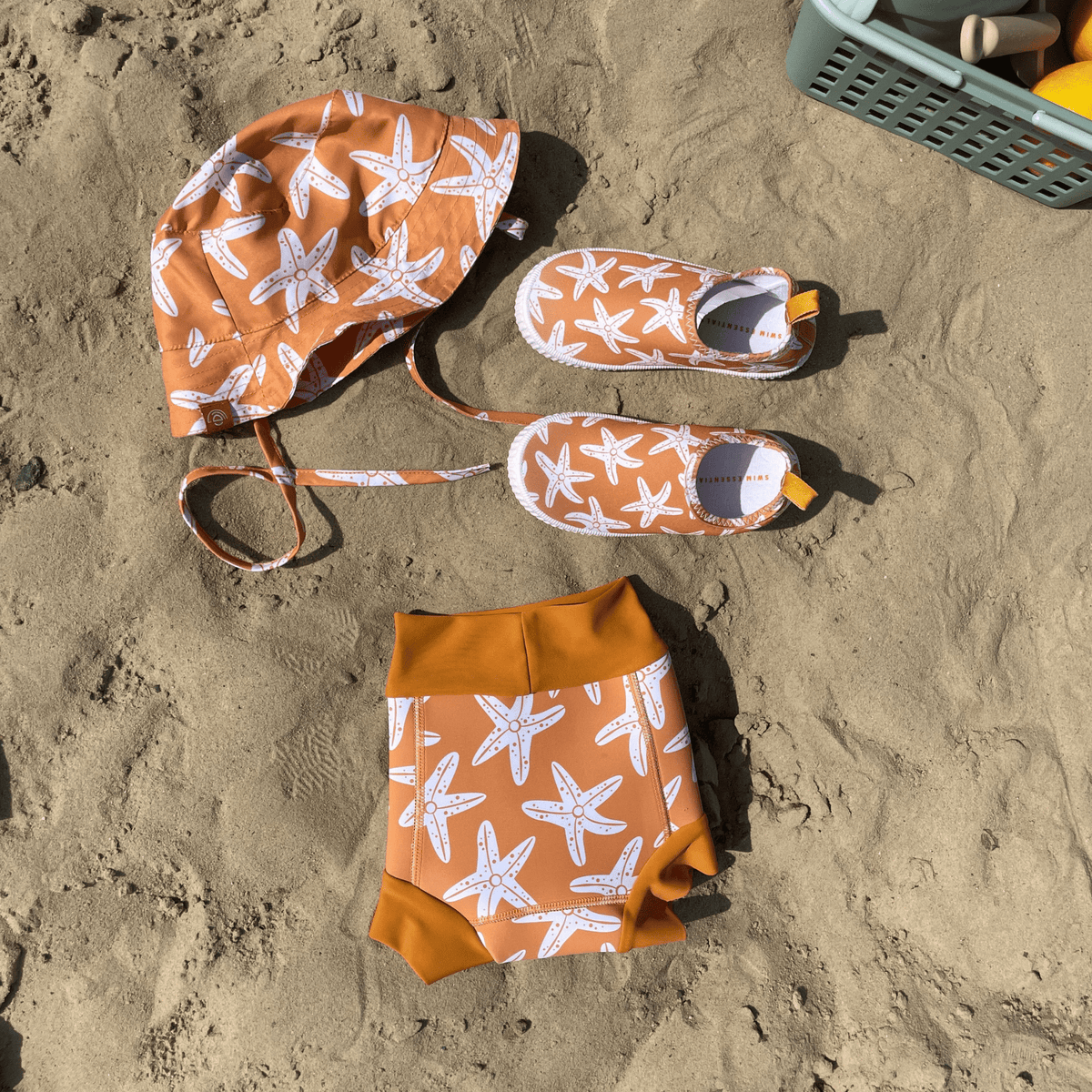 Seastar | oranje uv zonnehoed