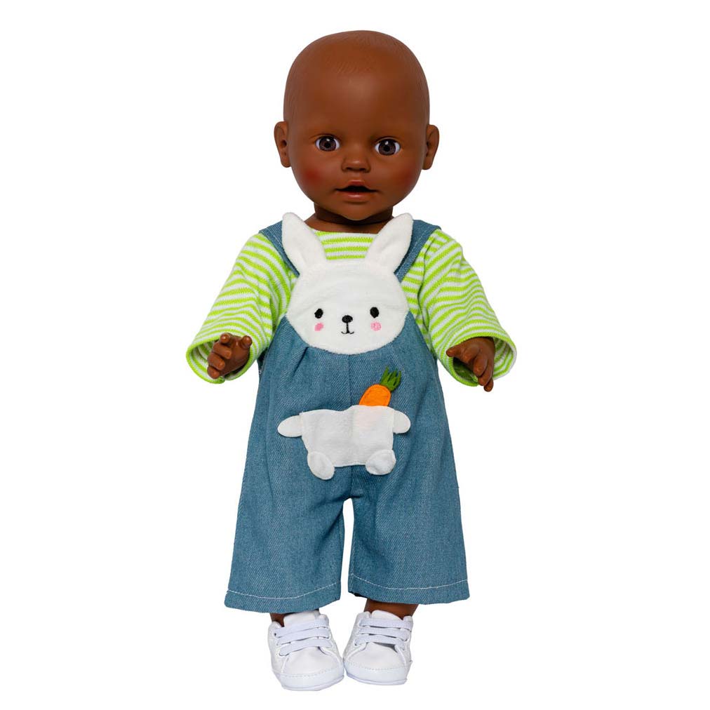 Heless pu-latzhose ringelshirt bunny lou, 28-35