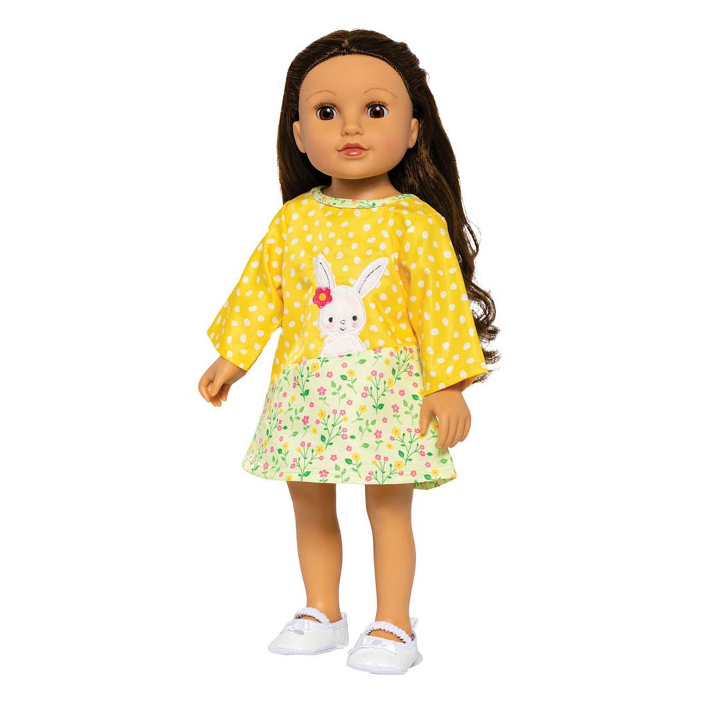 Heless poppen jurkje bunny lou, 35-45 cm