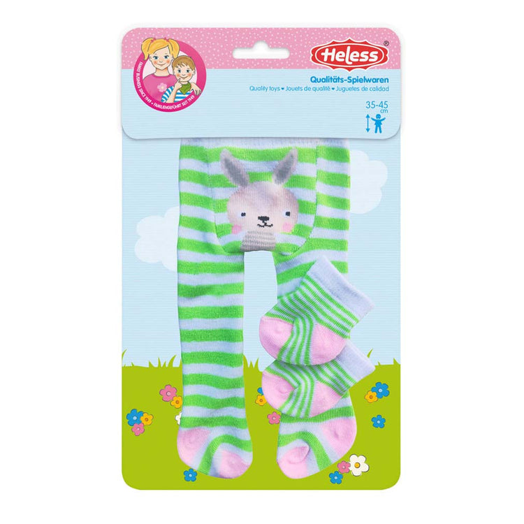 Heless poppen panty en sokken groen, 28-35 cm