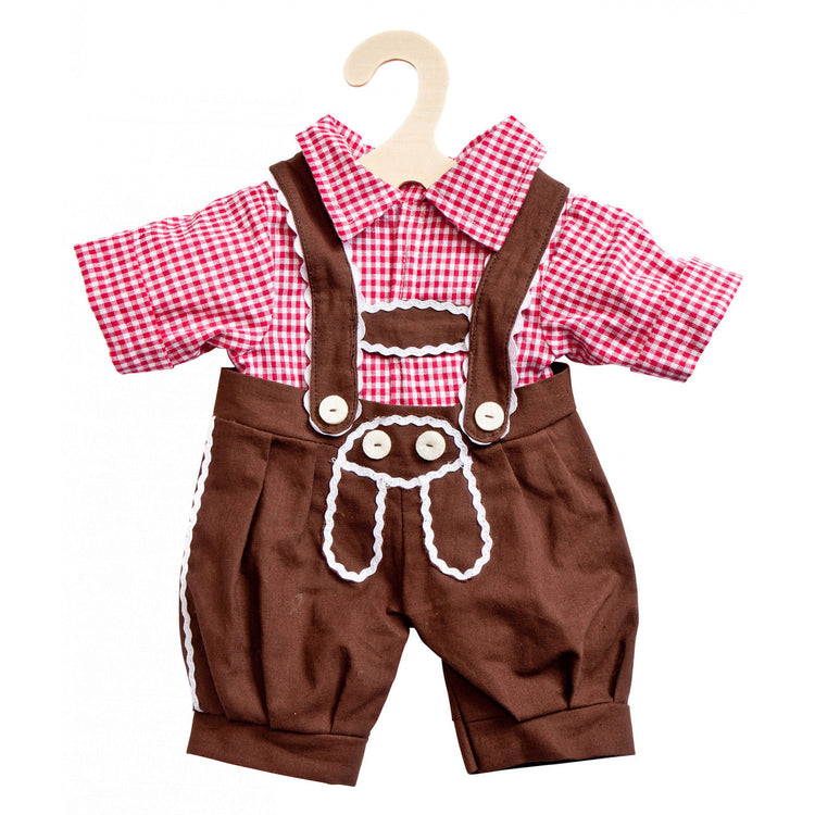 Heless poppen traditionele broek en shirt, maat 28-35cm