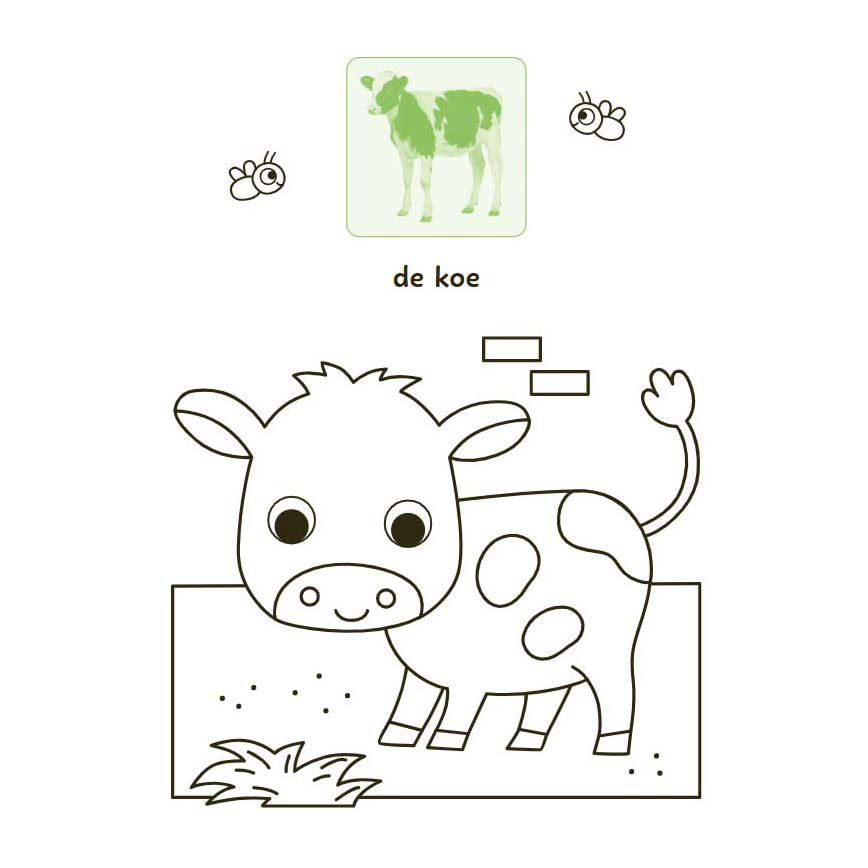 Deltas lieve dieren kleur- en stickerboek - 3-5 jaar