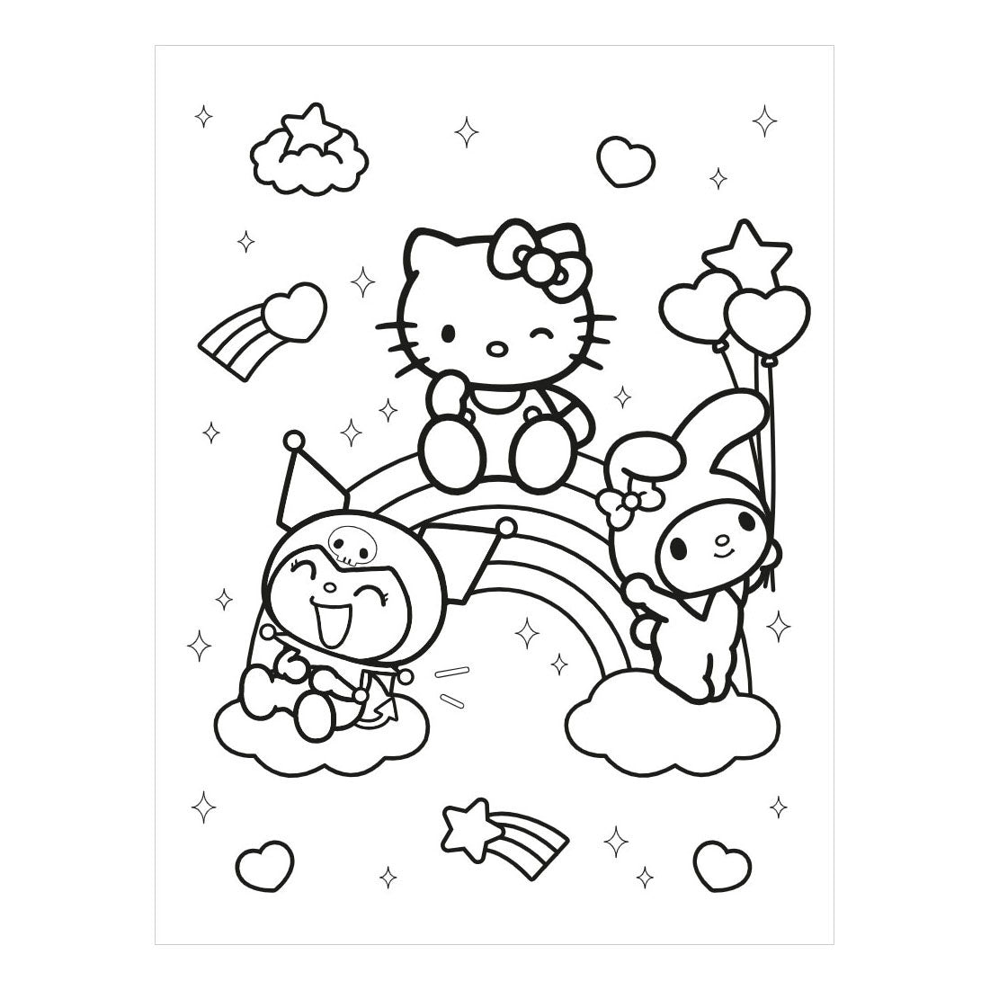 Deltas hello kitty and friends super color parade kleurboek