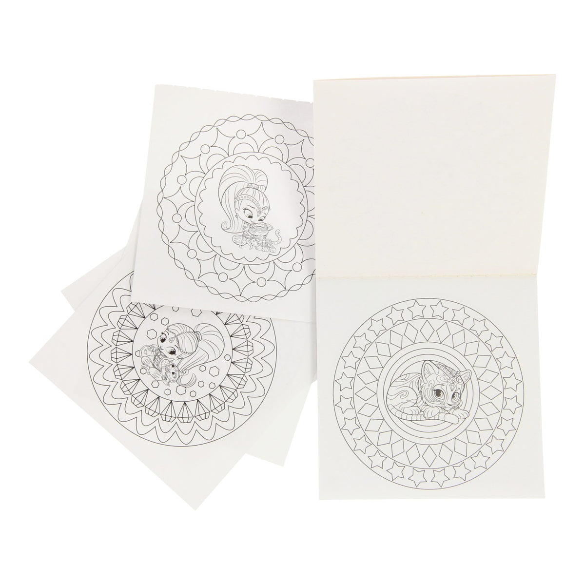 Shimmer shine mini mandala kleurboek