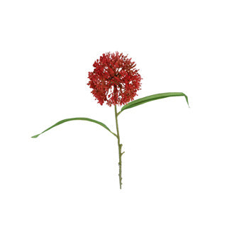 Kunstbloem allium ball oranje pe 55cm | 2 stuks